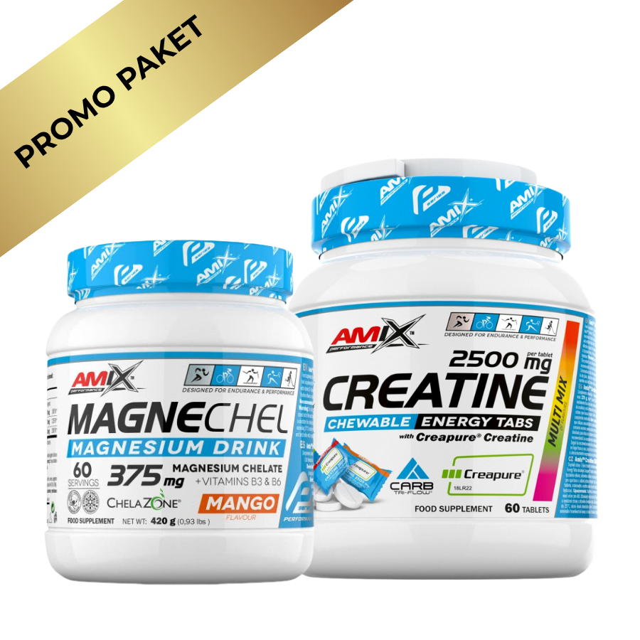 Amix Creatine 2500mg + MagneChel Magnesium – Snaga, Energija i Brži Oporavak