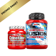 Amix Paket: Creatine Monohydrate + Whey-Pro FUSION - Ultimativni Duo za Napredak - Dobrobit