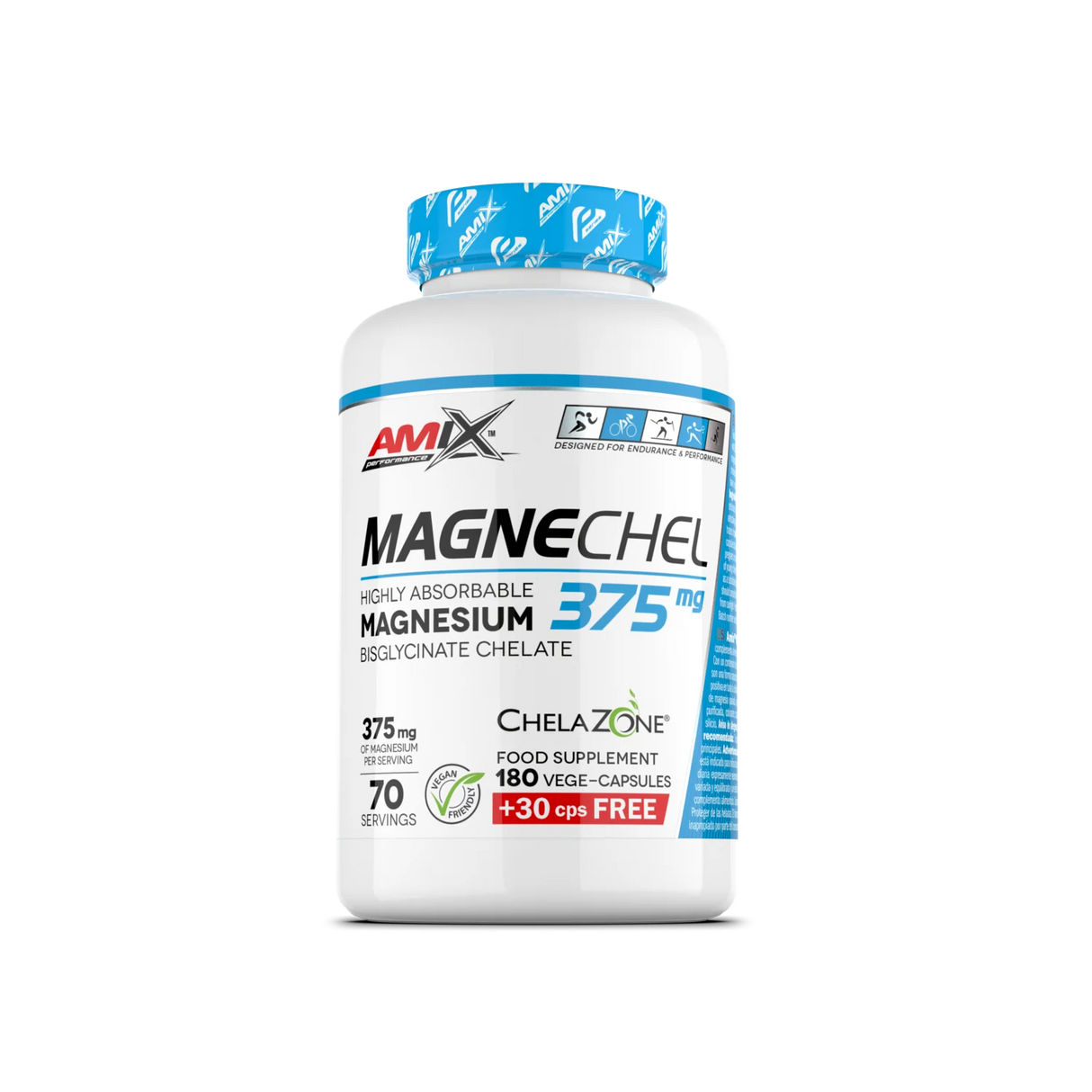 Amix MagneChel® Magnesium – Visokoapsorbovani Magnezijum Bisglicinat, 210 Kapsula