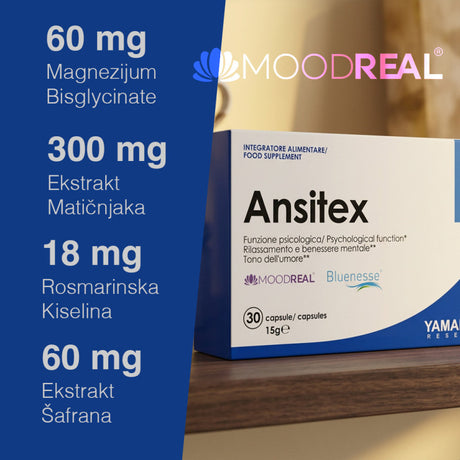 Yamamoto Ansitex – Magnezijum, Melisa i Šafran za nervni sistem i balans