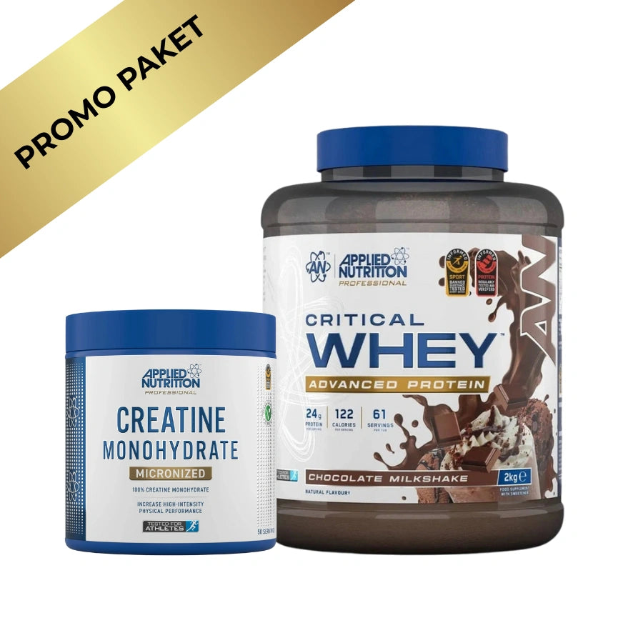 Applied Nutrition Critical Whey 2 kg + Kreatin Monohidrat – Snaga i oporavak u jednom