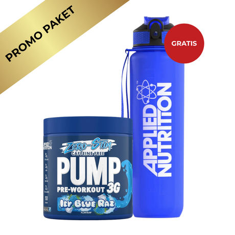 Applied Nutrition Pump 3G Zero + Flaša – Ultimate Pre-Workout Bundle - Dobrobit