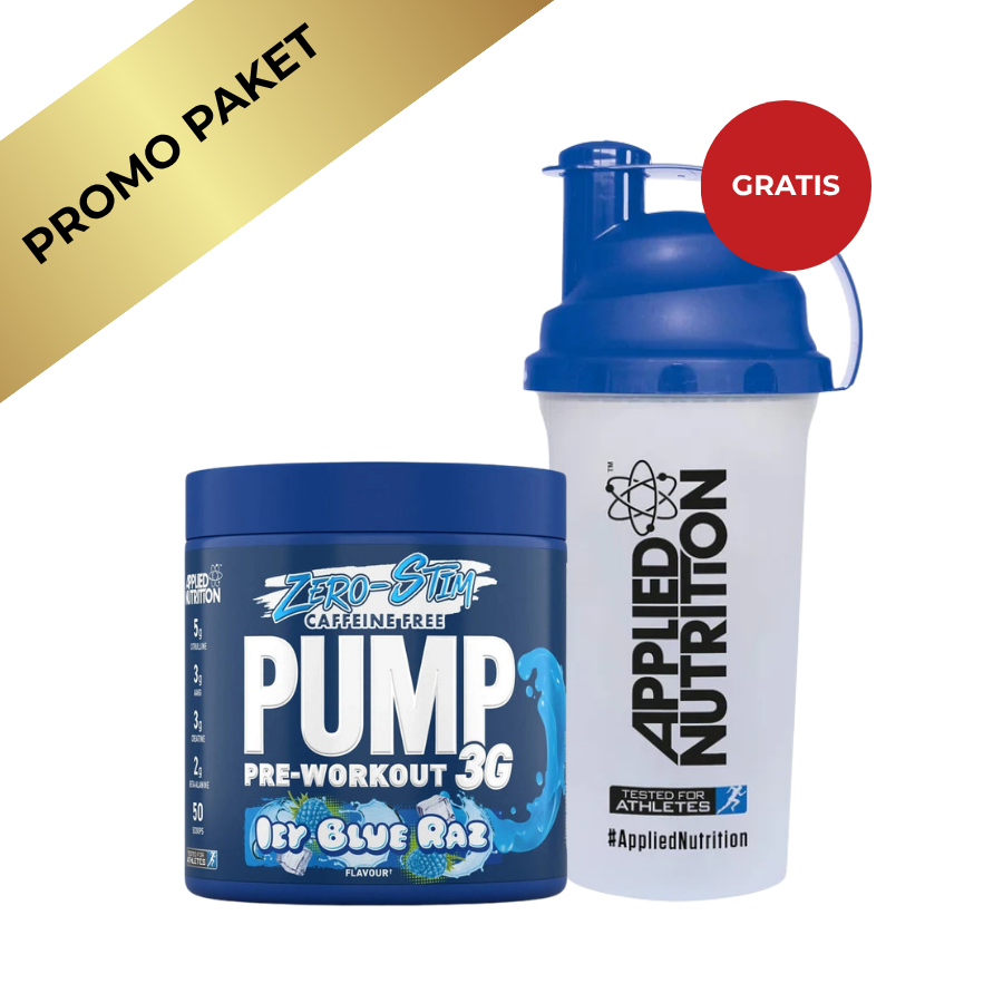 Applied Nutrition Pump 3G Zero + Shaker –Pre-Workout Bundle