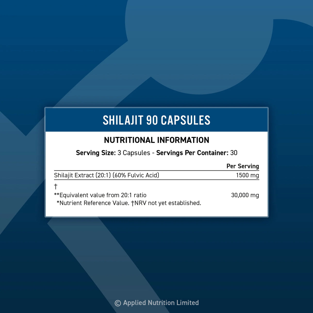 Applied Nutrition Pure Shilajit Capsules – Himalajski šilajit 30.000 mg (90 kapsula) - Dobrobit