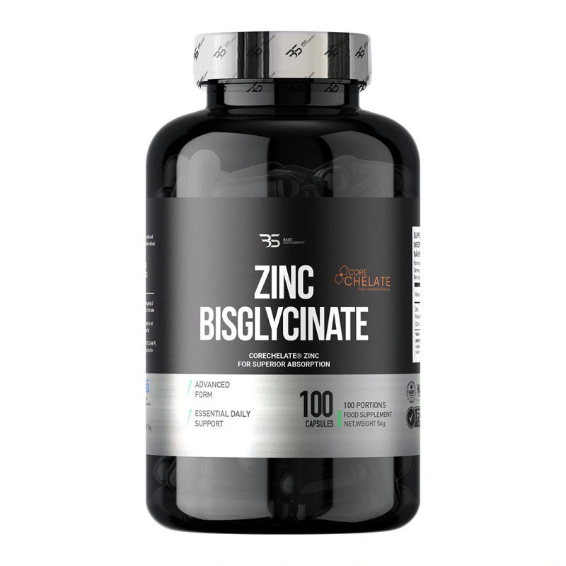Basic Supplements Cink Bisglicinat 20 mg – 100 kapsula