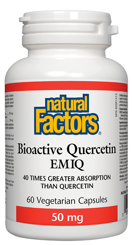Natural Factors Bioactive Quercetin EMIQ 50 mg – visoka apsorpcija