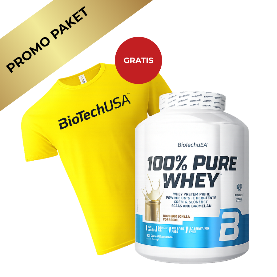 BioTechUSA 100% Pure Whey 2kg + GRATIS BioTechUSA Majica