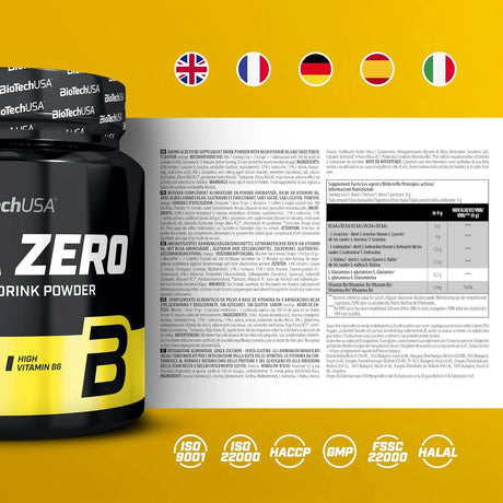 BioTechUSA BCAA Zero 360g – 6g BCAA + Glutamin i Vitamin B6