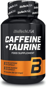BioTechUSA Caffeine + Taurine – Kapsule za Energiju i Fokus
