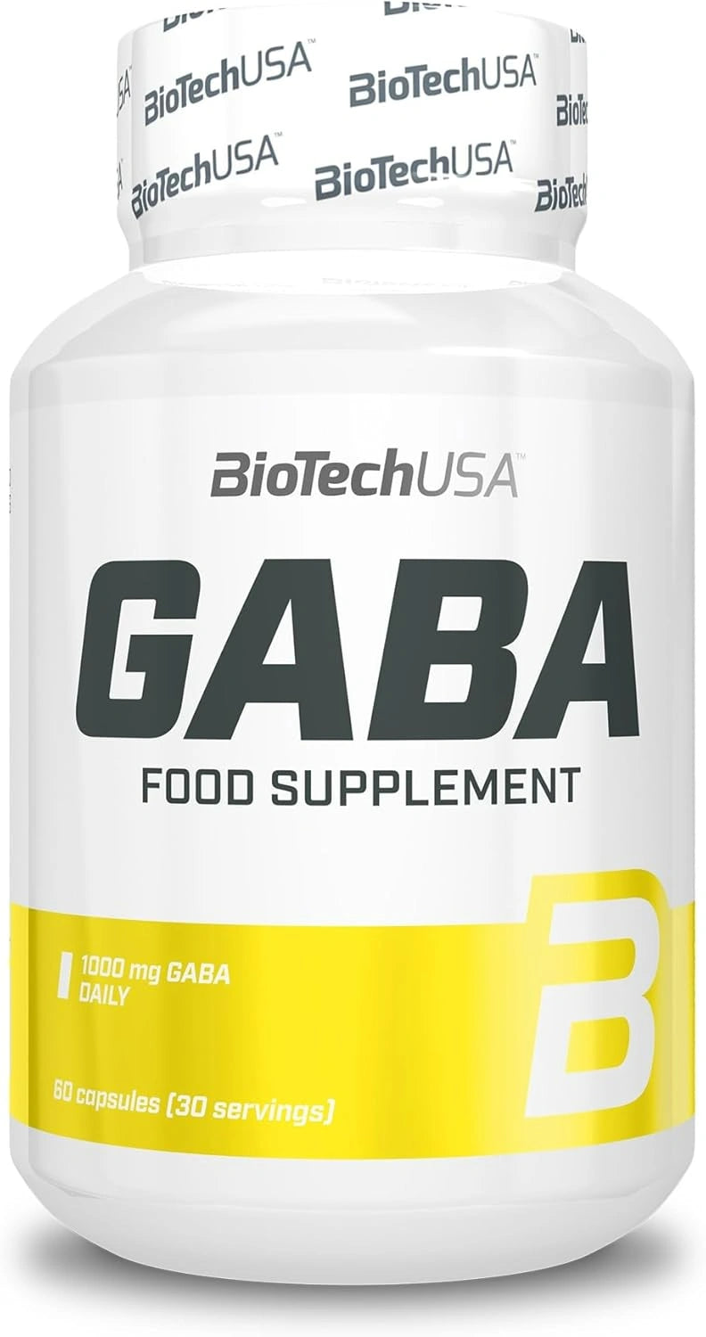 BioTech USA Gaba 60 Kapsula – 1000 mg Po Porciji