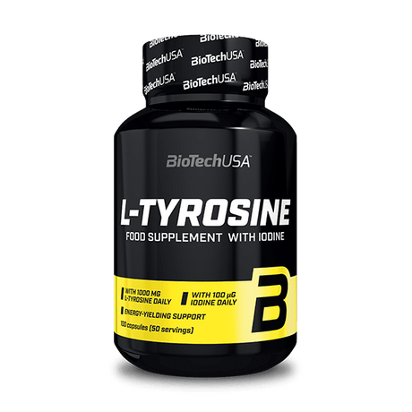 BioTechUSA L-Tirozin 500 mg sa jodom – bočica sa 100 kapsula