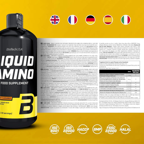 BioTech USA Liquid Amino – Tečni Aminokiselinski Kompleks 1000 ml