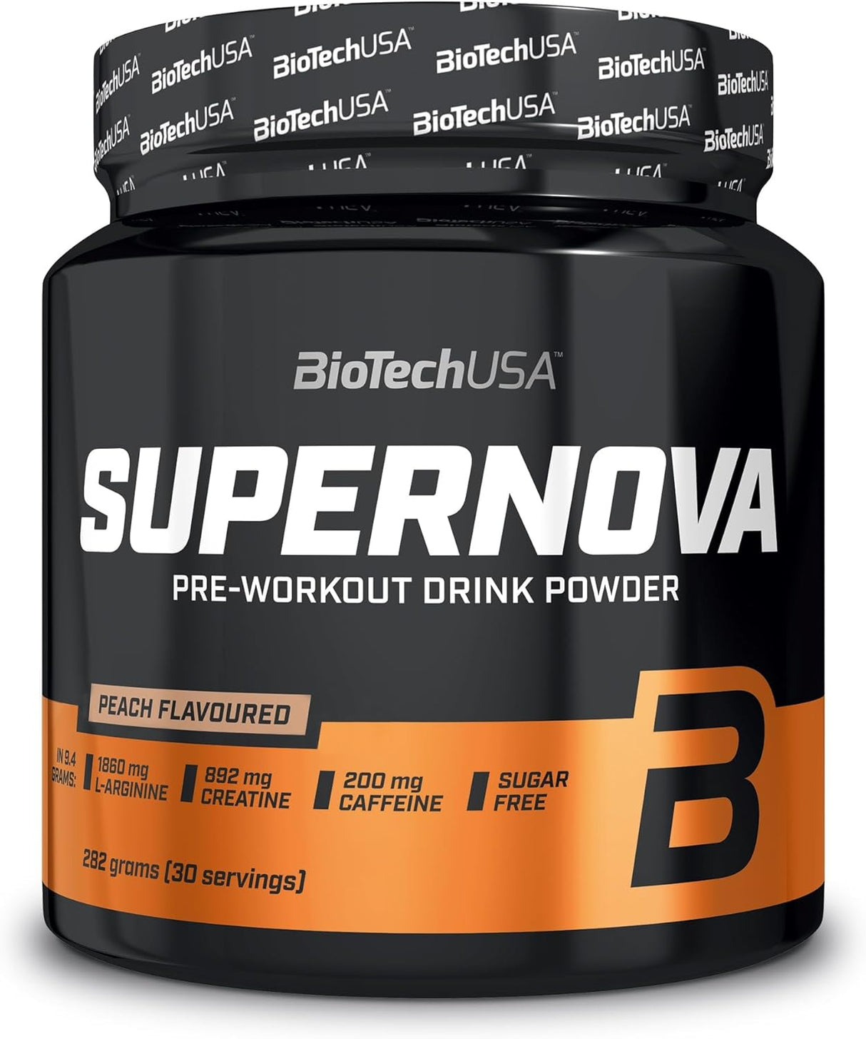 BioTechUSA SuperNova Pre-Workout 282 g - Snažan Pre-workout, Ukus Breskva