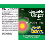 Natural Factors Chewable Ginger 500 mg – đumbir za varenje i mučninu