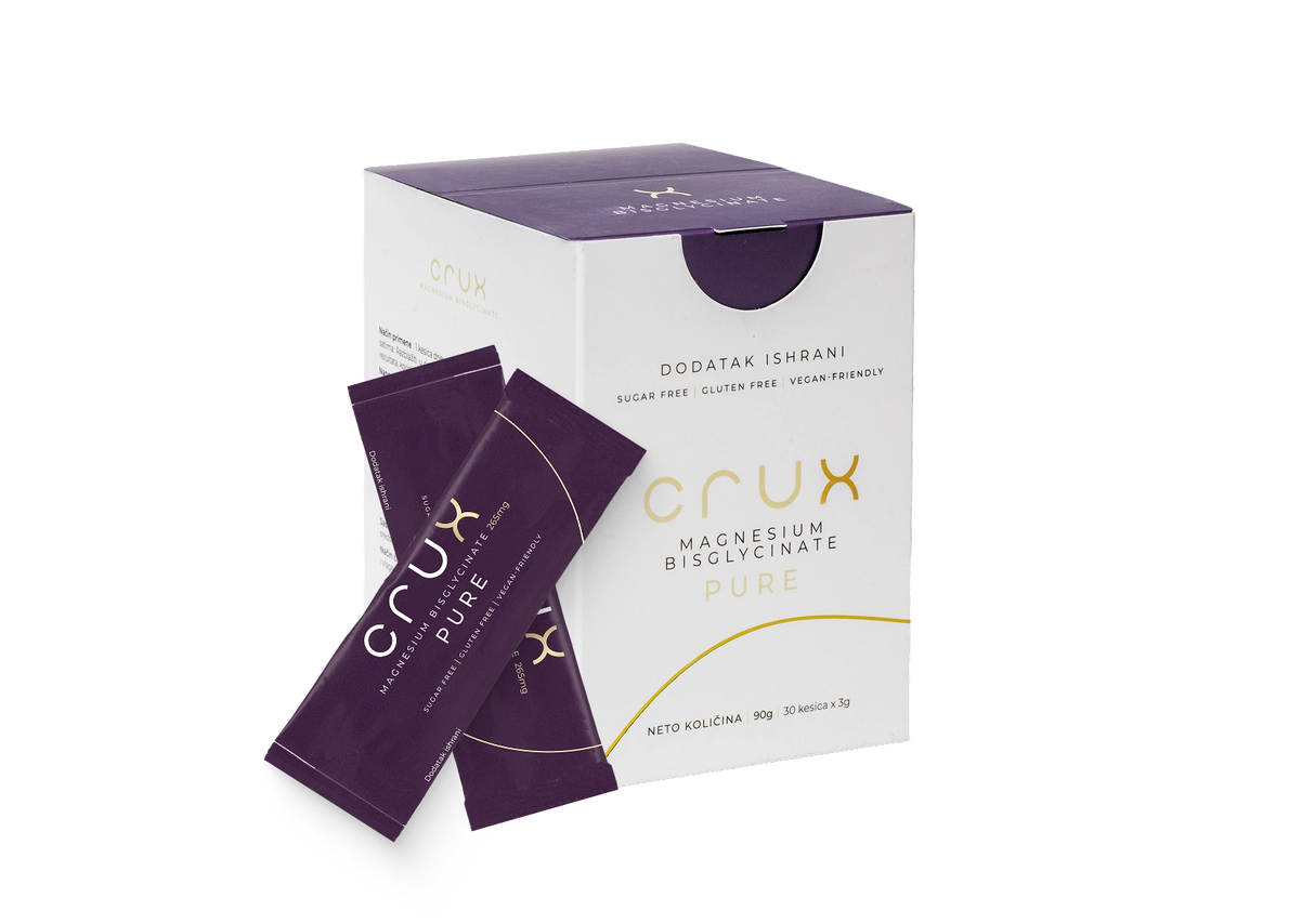 Crux Pure Magnezijum Bisglicinat – 265 mg Magnezijuma u Kesici