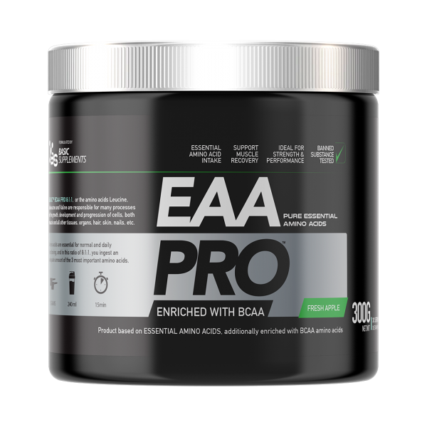 Basic Supplements EAA PRO 300g – Esencijalne Aminokiseline za Mišićni Oporavak