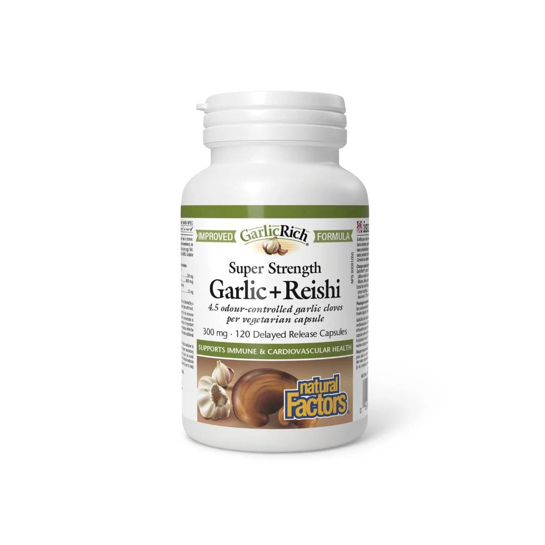 Natural Factors GarlicRich Garlic + Reishi – imunitet i zdravlje srca