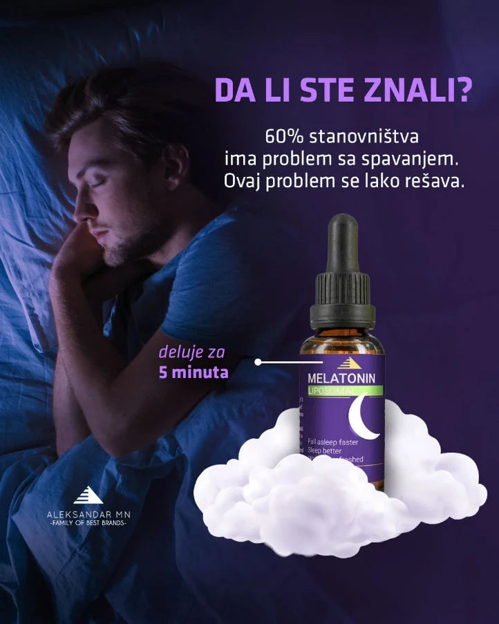 Aleksandar MN Liposomalni Melatonin 30 ml – Podrška Ritmu Spavanja