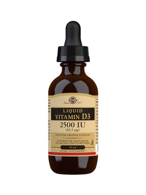 Solgar Tečni Vitamin D3 62,5 mcg (2500 IU) – Za Zdravlje Kostiju i Zglobova - Dobrobit