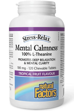 Natural Factors Mental Calmness 100 mg – L-teanin za smirenje - Dobrobit