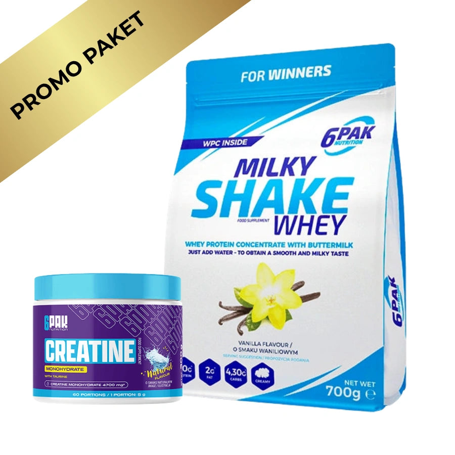 6PAK Whey + Creatine Monohydrate – Energija, Snaga i Brži Oporavak