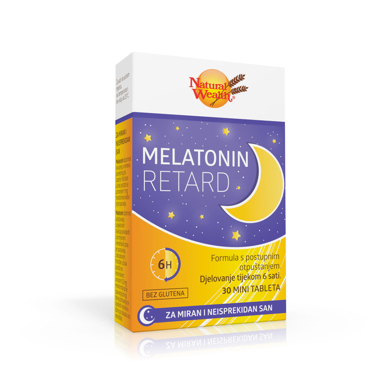 Natural Wealth Melatonin Retard, 30 Tableta - Podrška Mirnom Snu