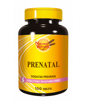 Natural Wealth Prenatal, 100 Tableta - Podrška Zdravlju Majke i Bebe - Dobrobit
