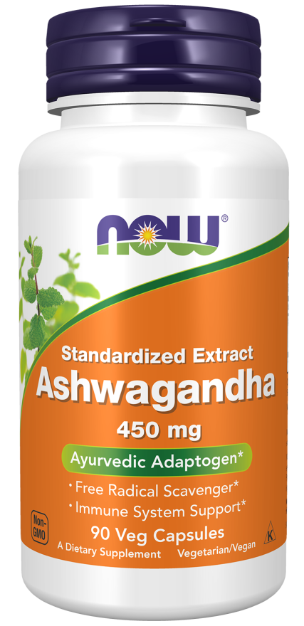 NOW Foods Ašvaganda Ekstrakt 450 mg – Podrška za Stres i Energiju - Dobrobit