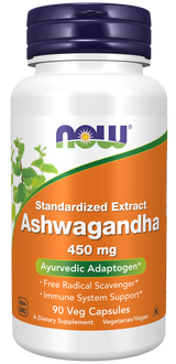 NOW Foods Ašvaganda Ekstrakt 450 mg – Podrška za Stres i Energiju - Dobrobit
