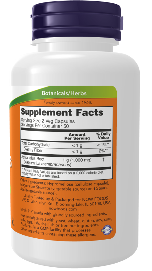 NOW Foods Astragalus 500 mg – Prirodna Podrška Imunološkom Sistemu