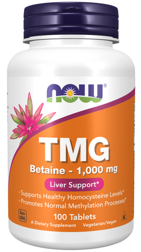 NOW Foods Betaine (TMG) 1000 mg - Podrška Za Zdrave Homocisteinske Vrednosti - Dobrobit