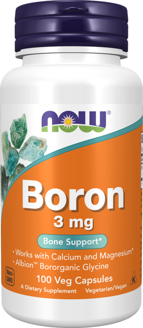 NOW Foods Boron 3 mg – Podrška Zdravlju Kostiju - Dobrobit