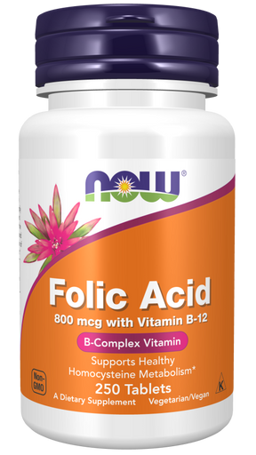 NOW Foods Folna Kiselina 800 mcg – Podrška za Energiju i Zdravlje Ćelija - Dobrobit