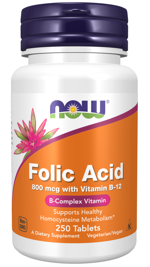 NOW Foods Folna Kiselina 800 mcg – Podrška za Energiju i Zdravlje Ćelija - Dobrobit