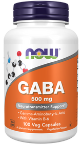 NOW Foods GABA sa Vitaminom B-6 – Opuštanje i Zdravlje Nervnog Sistema - Dobrobit