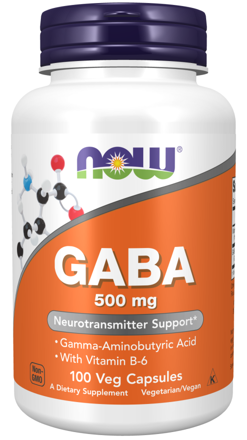 NOW Foods GABA sa Vitaminom B-6 – Opuštanje i Zdravlje Nervnog Sistema - Dobrobit
