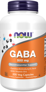 NOW Foods GABA sa Vitaminom B-6 – Opuštanje i Zdravlje Nervnog Sistema - Dobrobit
