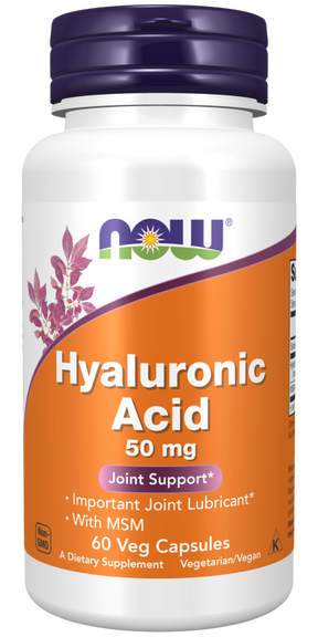 NOW Foods Hijaluronska Kiselina, 50 mg – Podrška Zglobovima i Hidrataciji Kože - Dobrobit