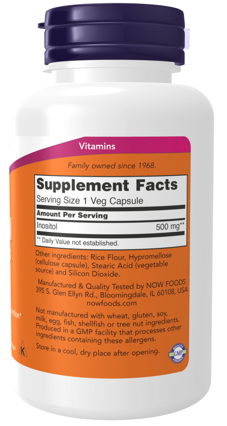NOW Foods Inositol 500 mg - Podrška Membranskoj Funkciji - Dobrobit