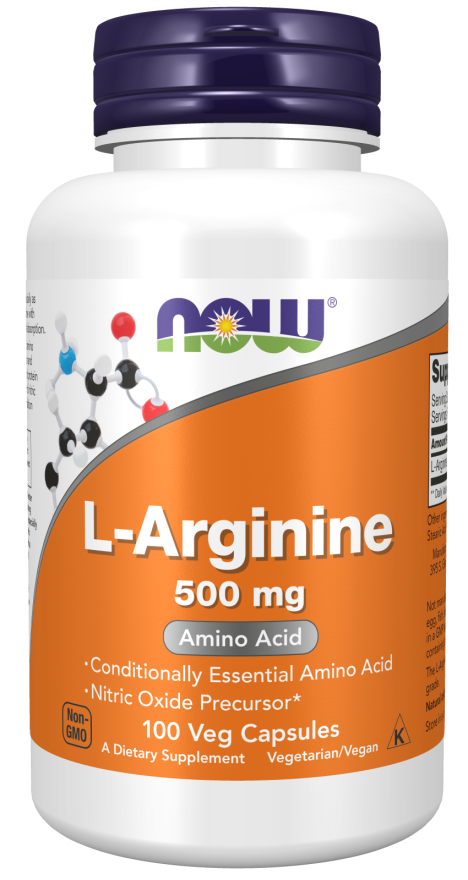 NOW Foods L-Arginine 500 mg – Amino Kiselina Za Bolju Cirkulaciju i Krvni Pritisak
