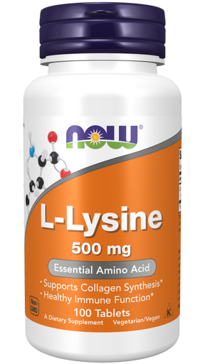 NOW Foods L-Lysine 500 mg - Podrška Za Sintezu Kolagena i Imunitet - Dobrobit