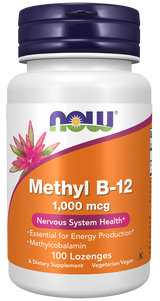 NOW Foods Methyl B-12 1,000 mcg – Energija i Zdravlje Nervnog Sistema - Dobrobit