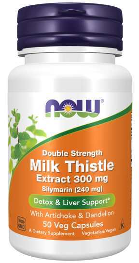 NOW Foods Milk Thistle Double Strength 300 mg - Podrška Zdravlju Jetre - Dobrobit