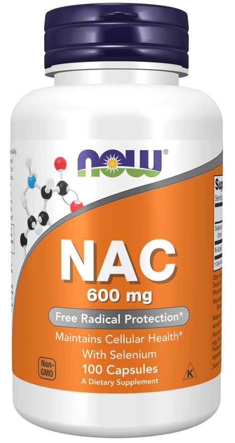 NOW Foods NAC 600 mg sa Selenom – Podrška za Detoksikaciju i Imunitet - Dobrobit