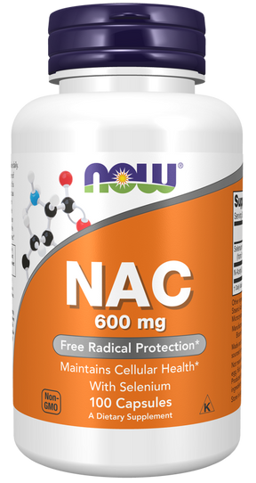 NOW Foods NAC 600 mg sa Selenom – Podrška za Detoksikaciju i Imunitet - Dobrobit