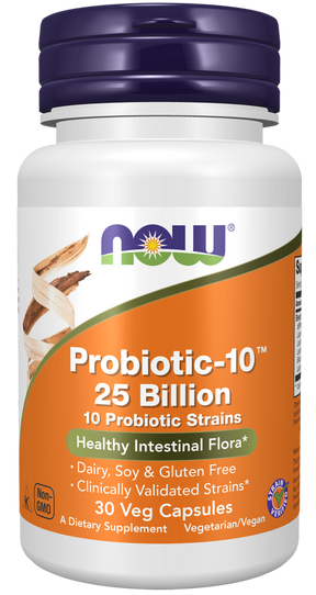 NOW Foods Probiotik-10, 25 milijardi CFU – Podrška Za Probavu i Imunitet - Dobrobit