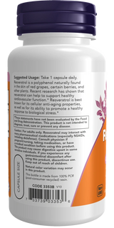 NOW Foods Resveratrol 200 mg – Podrška Kardiovaskularnom Zdravlju