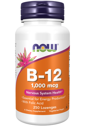 NOW Foods Vitamin B-12 1000 mcg – Energija i Metabolizam - Dobrobit
