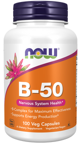 NOW Foods B-50 Kompleks – Podrška Energiji i Nervnom Sistemu - Dobrobit