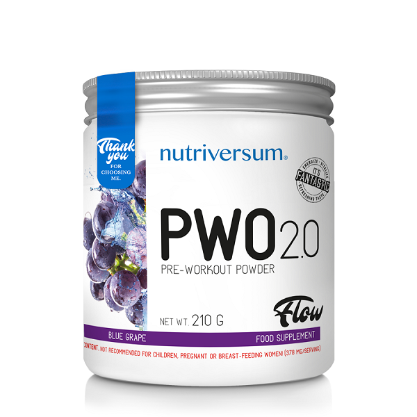 Nutriversum PWO 2.0 210g – Pretrenažna Formula Za Maksimalne Performanse